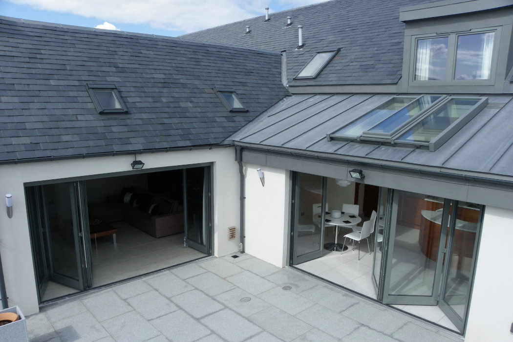 UniWindows installs Folding Sliding Doors in modern Edinburgh apartment - Uniwindows.co.uk