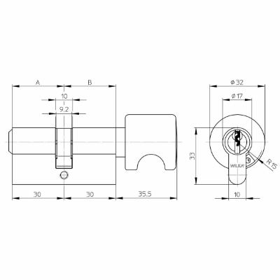 Thumbturn Wilka - Accesories - Uniwin.co.uk