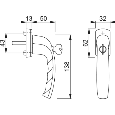 Atlanta Lockable handles - Accesories - Uniwin.co.uk